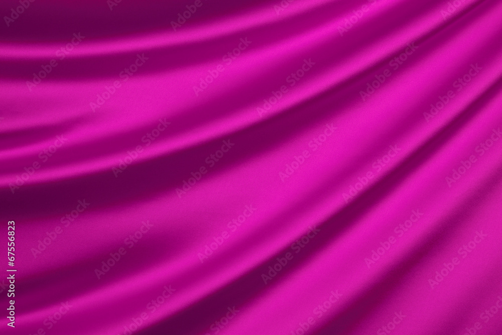 Pink silk textile background　with copy space