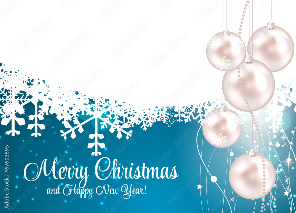 Abstract Beauty Christmas and New Year Background. Vector Illust