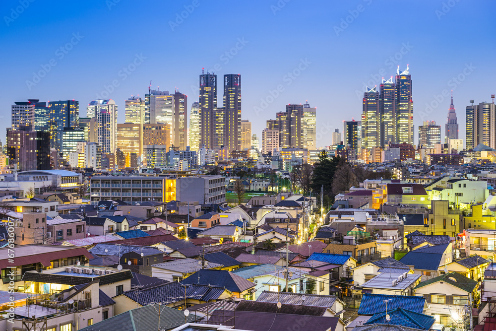 日本东京新宿金融区