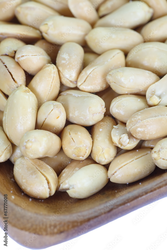 Close - up healthy food processed peanuts