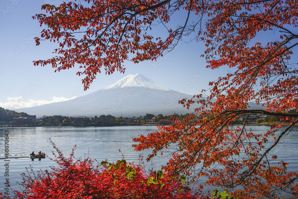 秋天的富士山