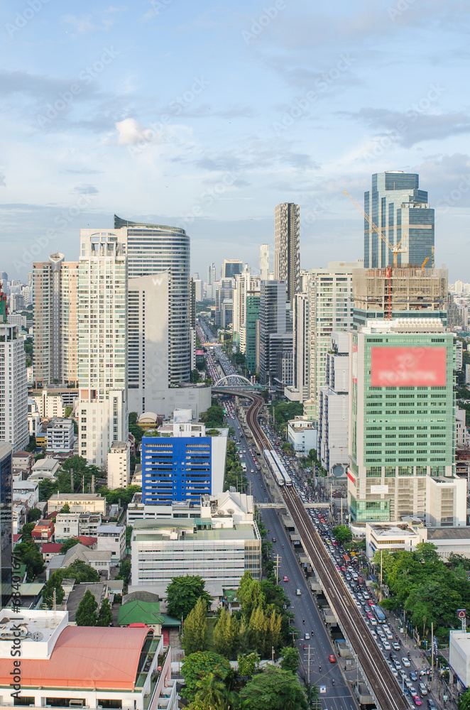 曼谷城市景观与主要交通