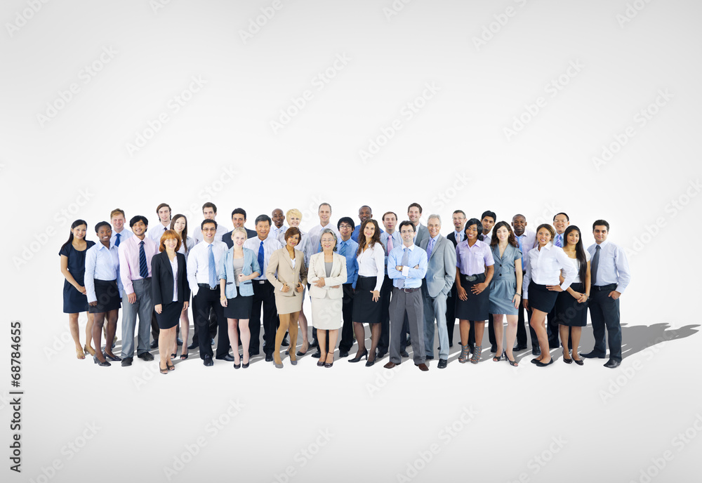 Large Group of Multiethnic Business team