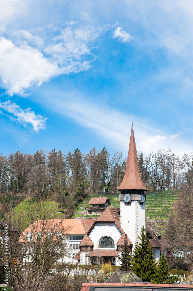 Clock Tower in Town of Europe