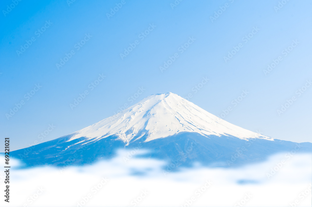 富士山，从日本河口湖看富士山