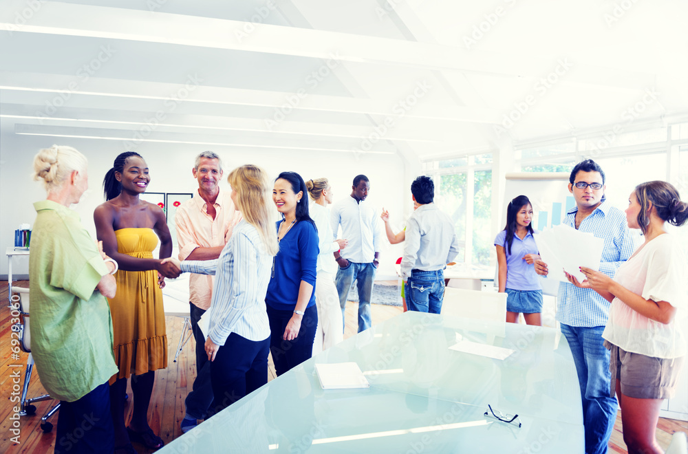 Group of Diverse People Working in the Office