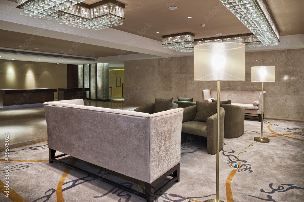 modern hotel lobby