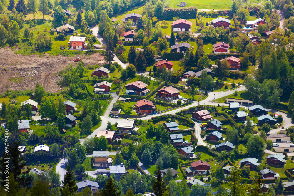 法国霞慕尼山顶美景