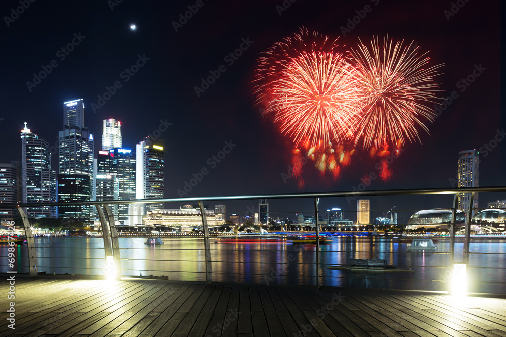 繁华的城市夜景