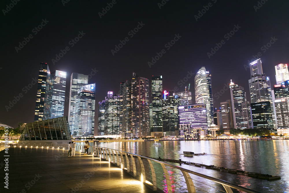 繁华的城市夜景