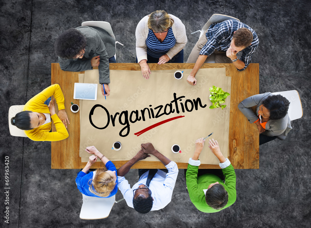 People in a Meeting and Organization Concept