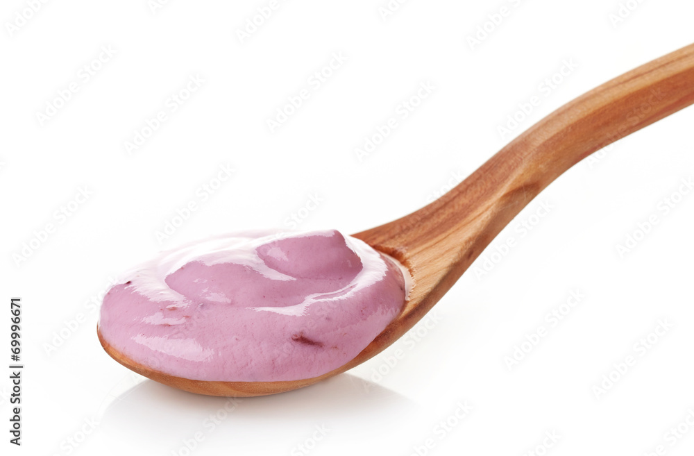 pink fruit yogurt