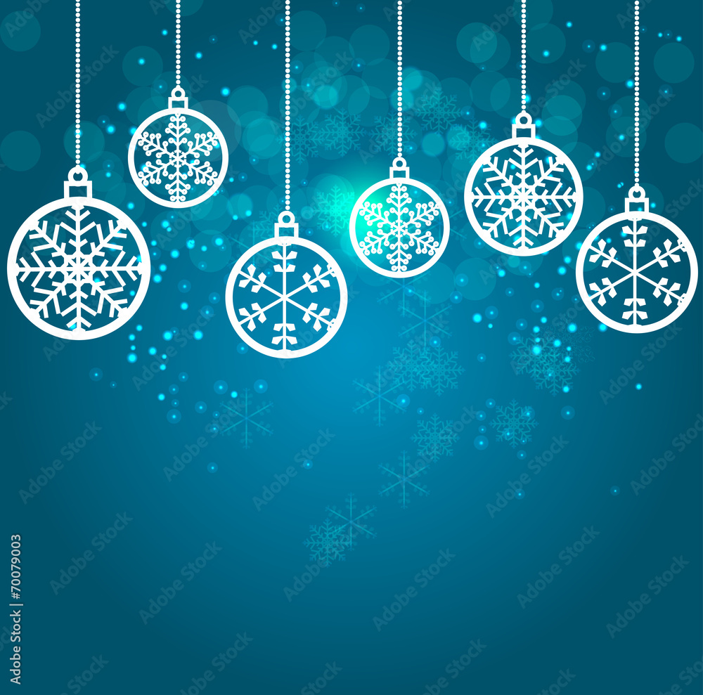 Abstract Beauty Christmas and New Year Background. Vector