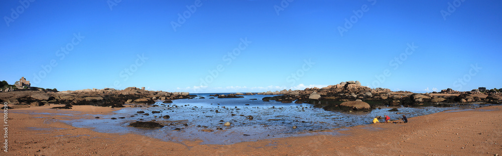 美丽的海滩全景