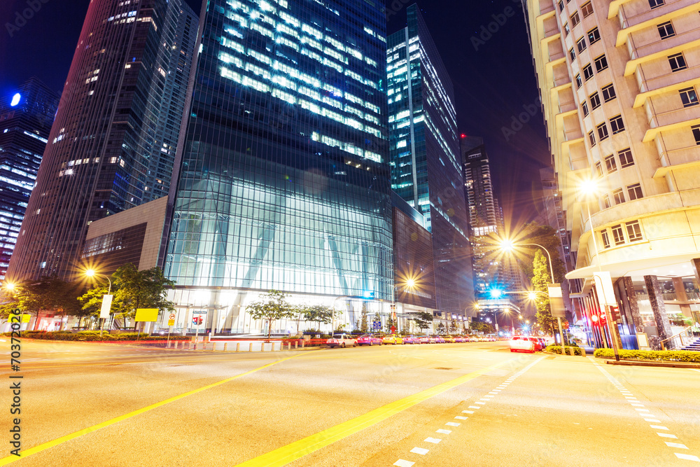 现代城市夜景