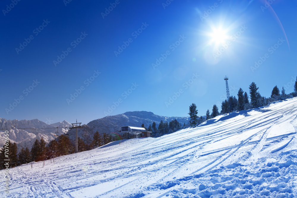 保加利亚班斯科滑雪场景观