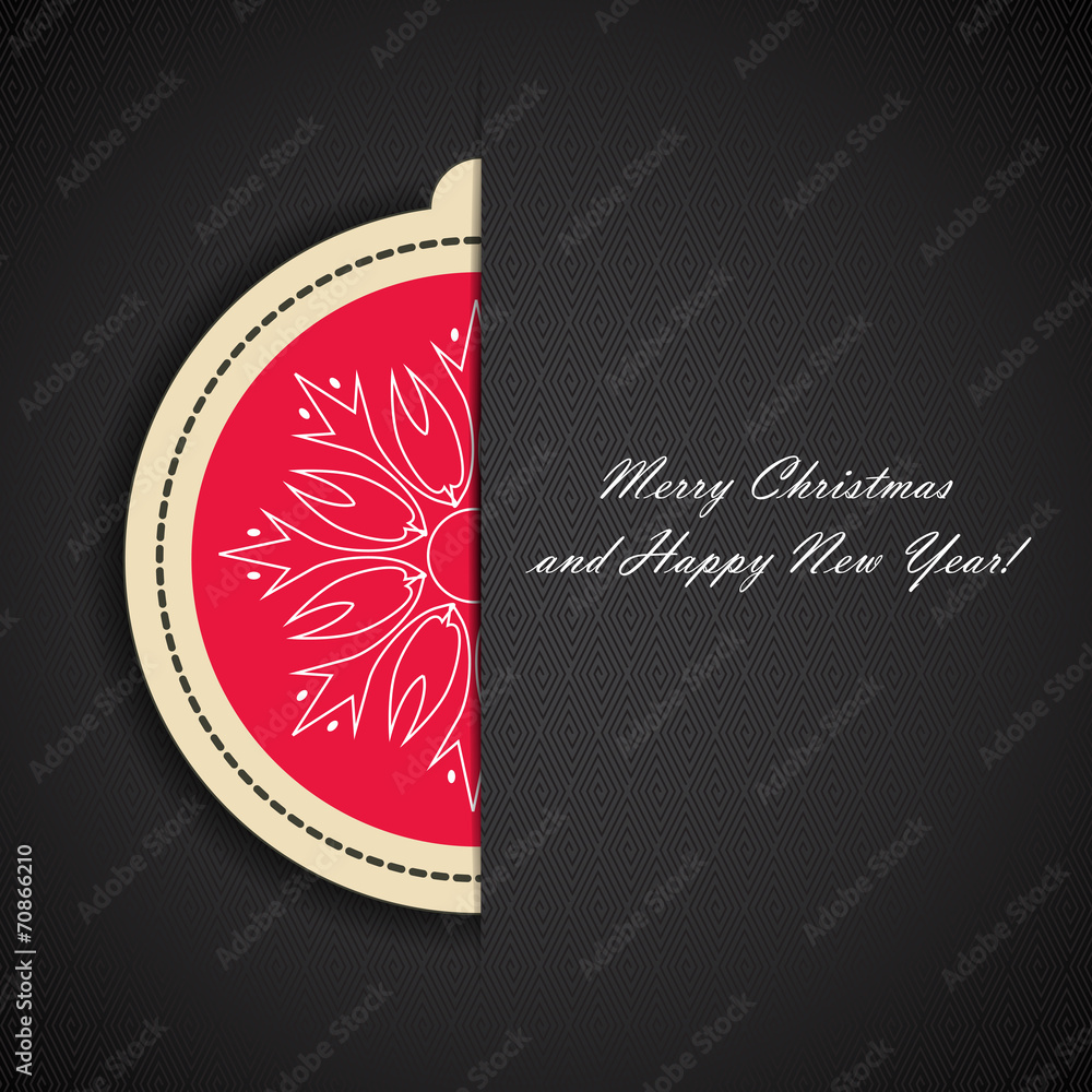 Abstract Beauty Christmas and New Year Background. Vector Illust