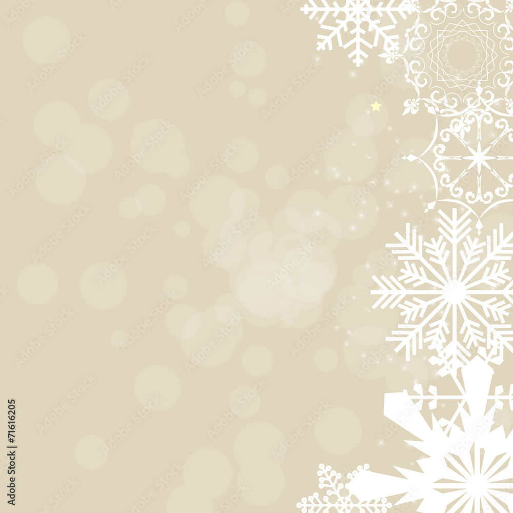 Abstract Beauty Christmas and New Year Background. Vector