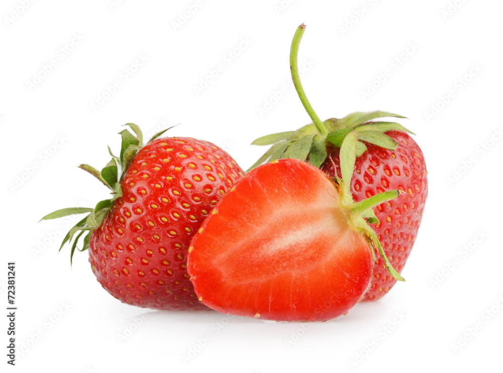 Strawberries isolated