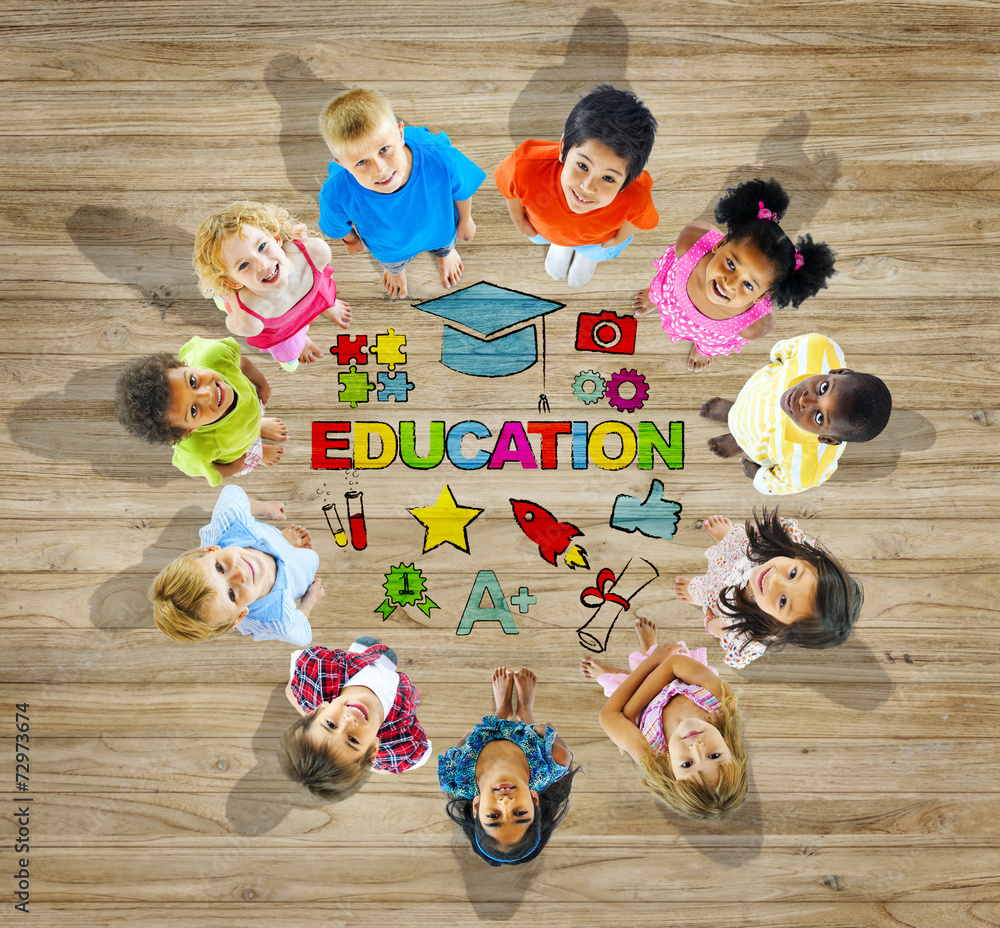 Multiethnic Children with Education Concepts