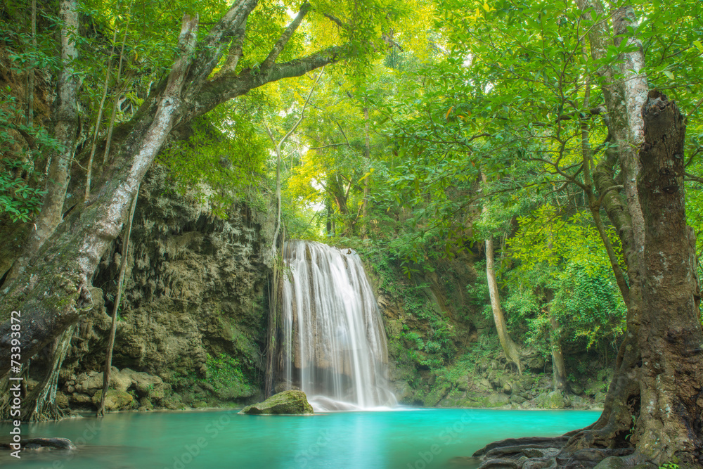 Erawan Waterfall in Kanchanaburi, Thailand