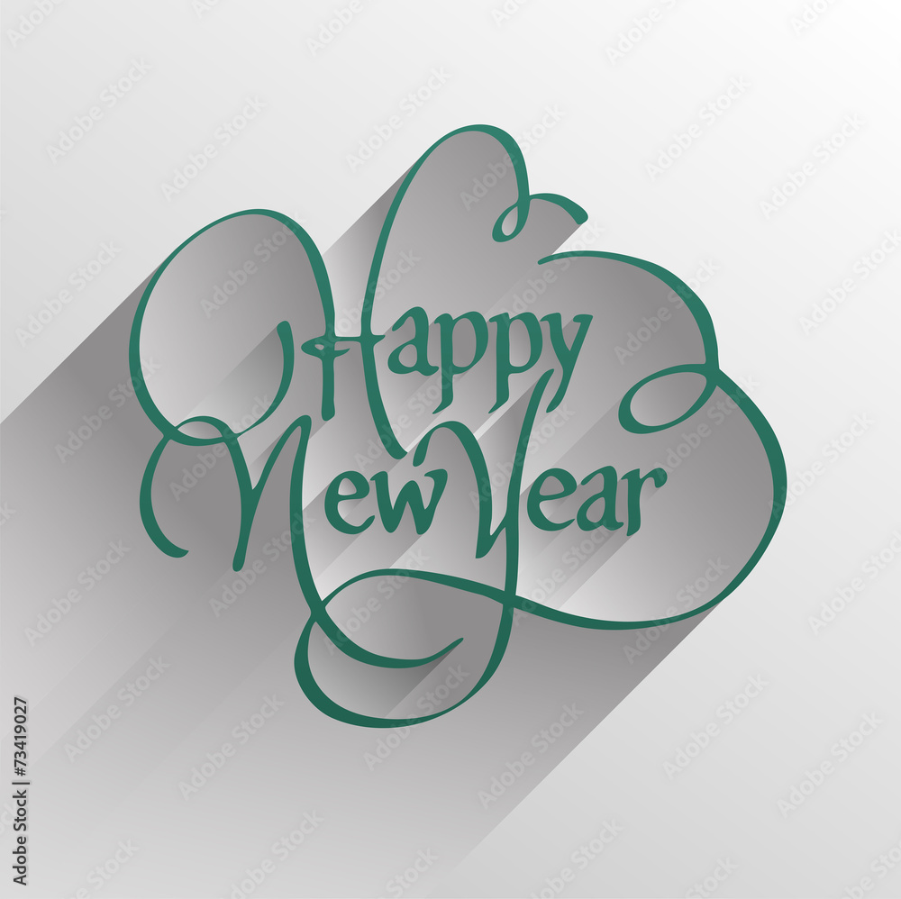 Stylish happy new year design