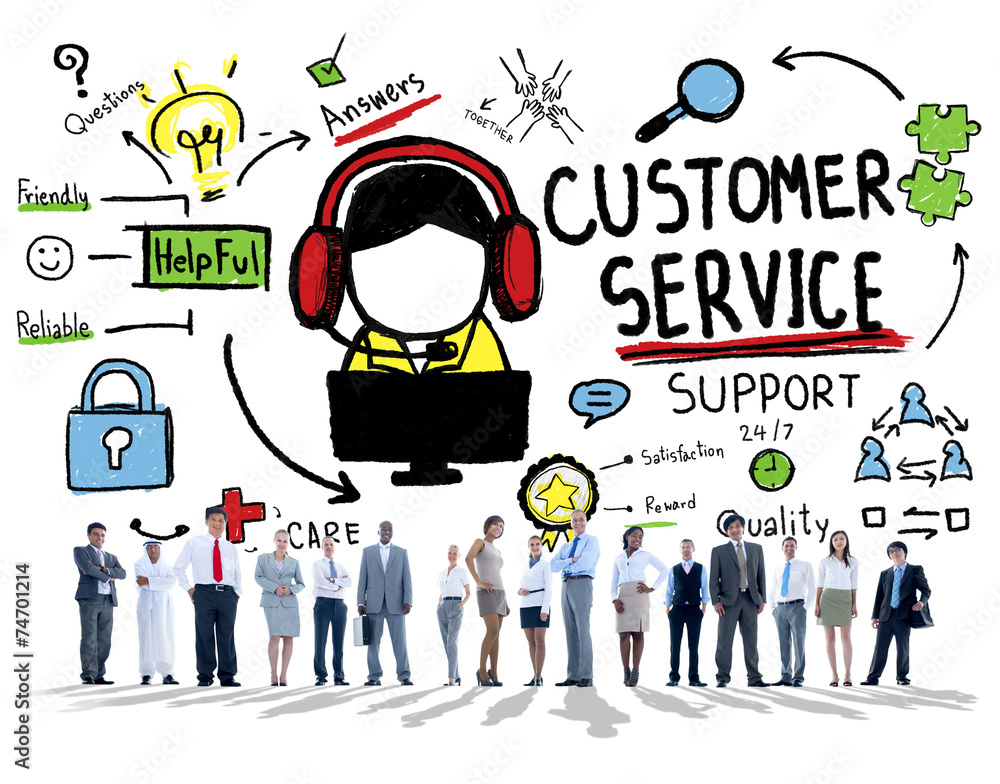 Customer Service Support Assistance Service Help Guide Concept