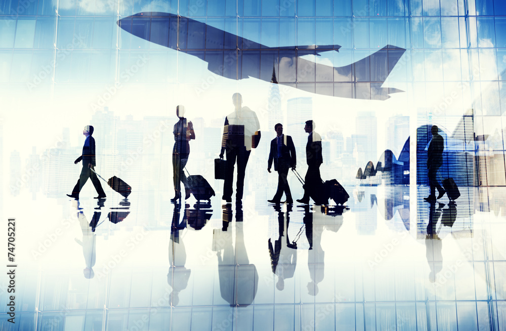 Airport Travel Business People Terminal Corporate Flight Concept