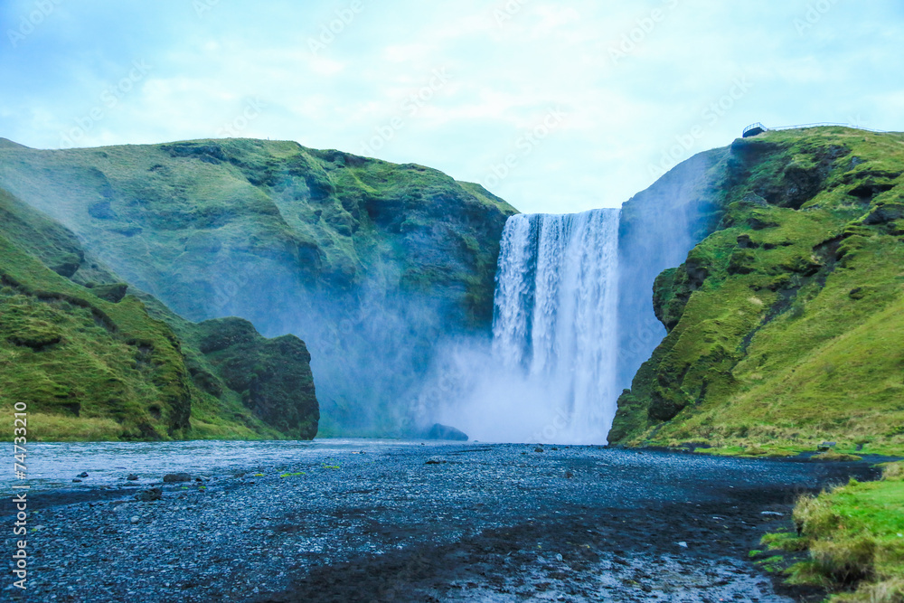 瀑布，冰岛-Seljalandsfoss