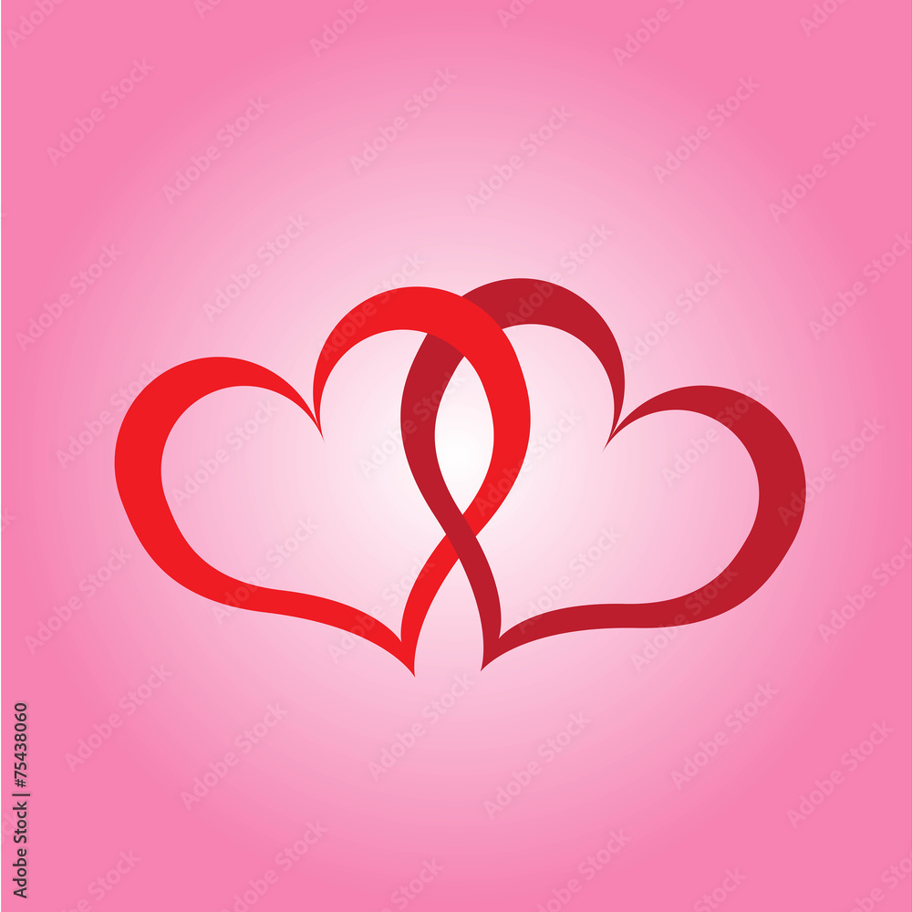 valentine love heart vector background