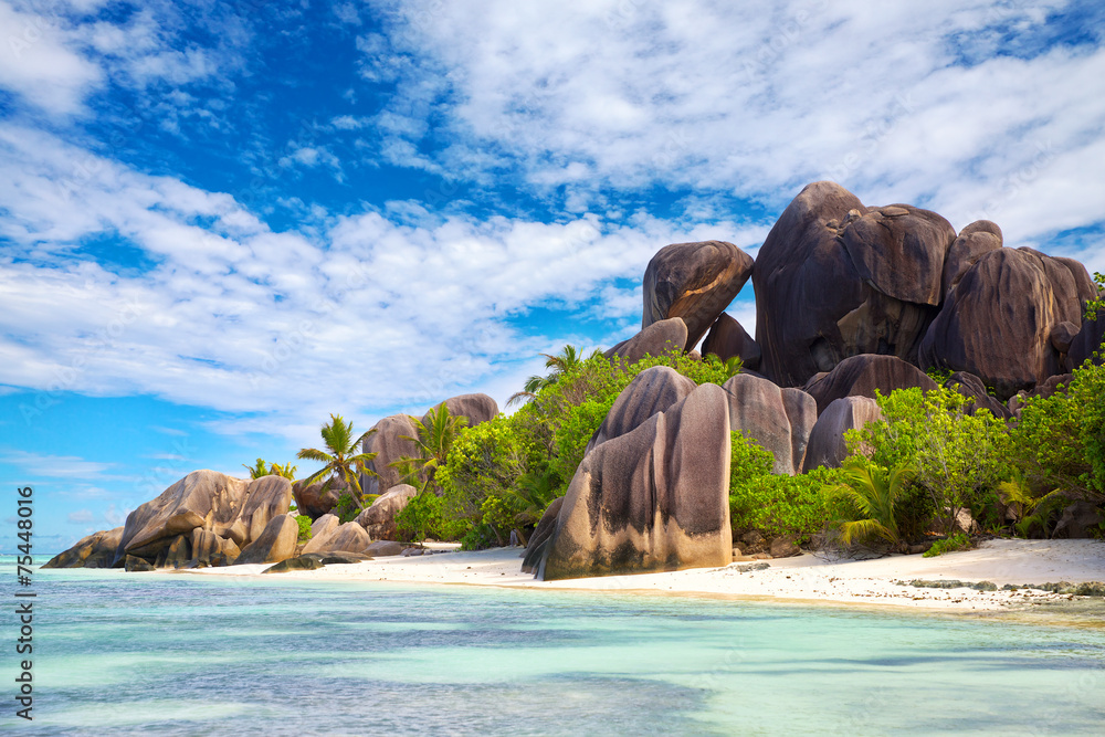 Anse Source dArgent海滩，La Digue，Seyshelles