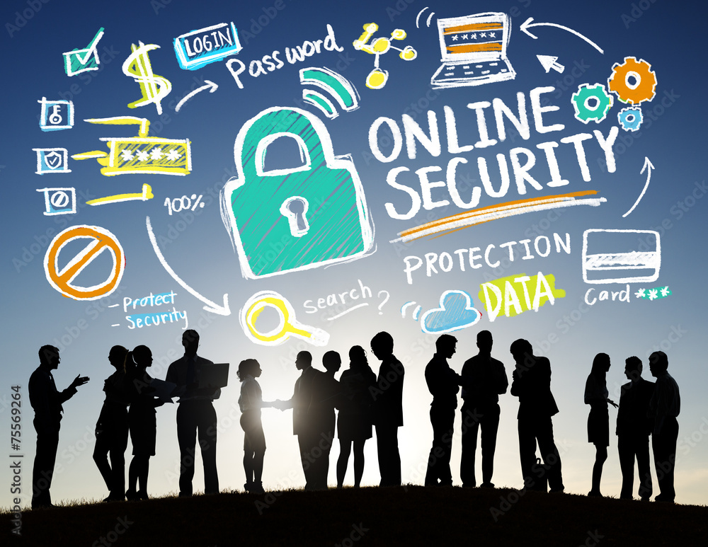 Online Security Protection Internet Safety Business Concept