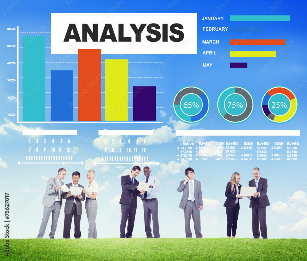 分析分析信息条形图数据统计概念