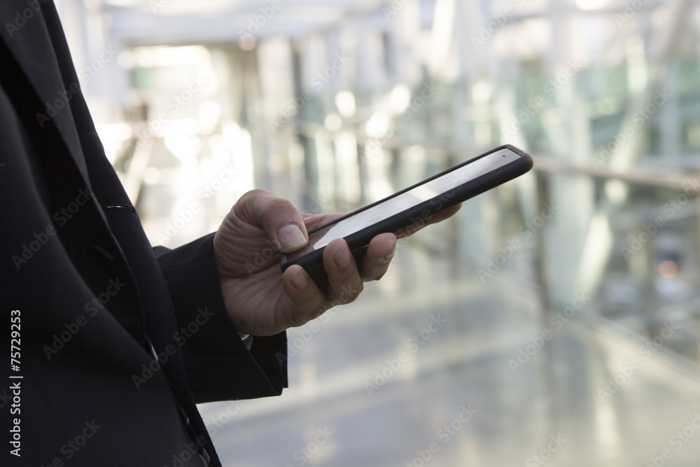 Businessman using a mobile phone