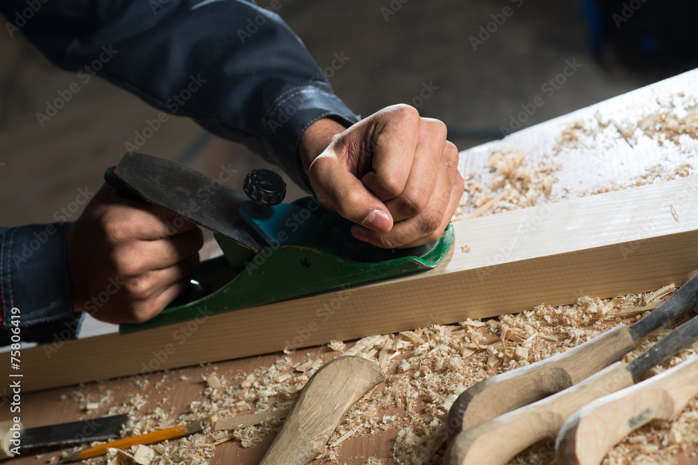 Carpenter at work