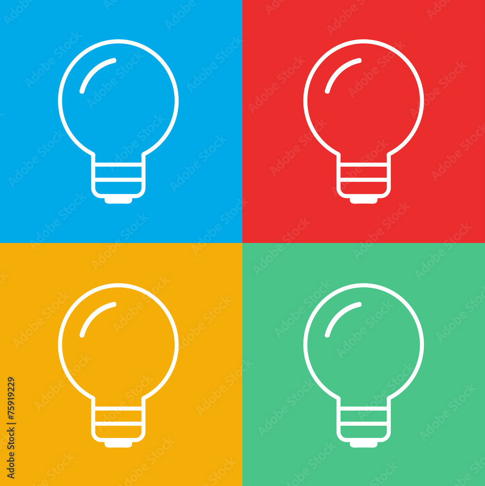 Lightbulb Ideas Creativity Development Icon Symbol Vector Concep