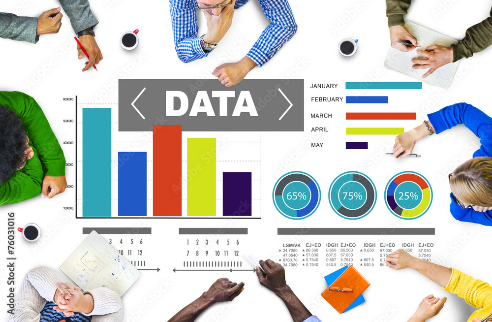 Data Analytics Chart Performance Pattern Statistics Concept