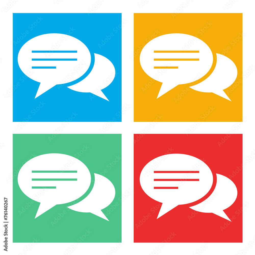 Vector Speech Bubble Communications Online Messaging Concept