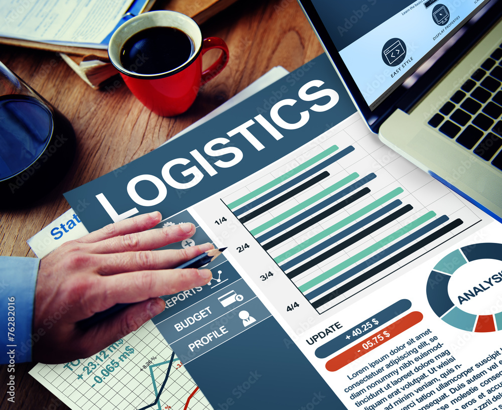 Logistics Businessman Working Calculating Thinking Concept