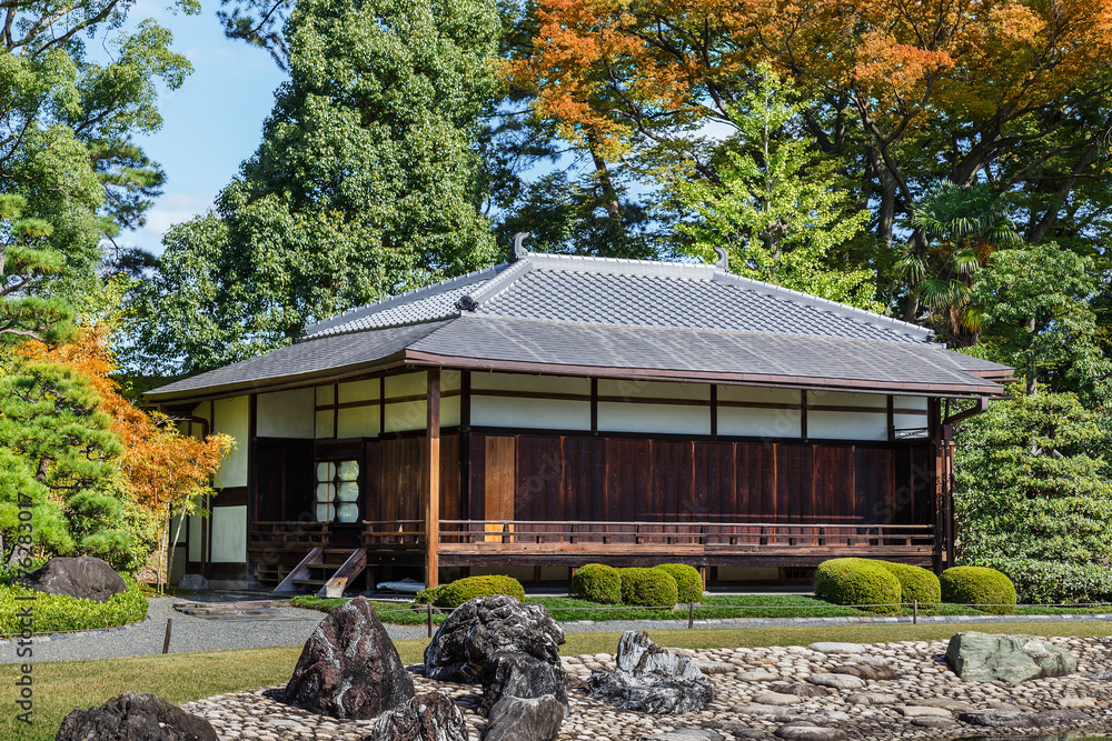 京都二条城堡的茶馆