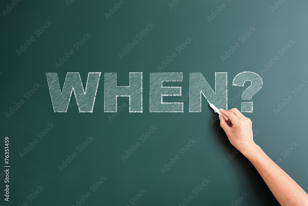 question when written on blackboard