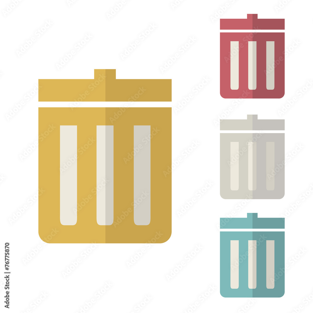 Unwanted Data Computer Trash Waste Icon Vector Concept