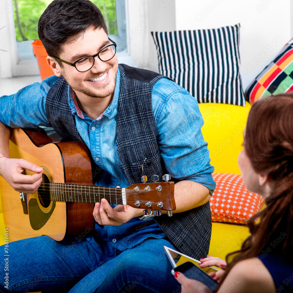 Man with guitar