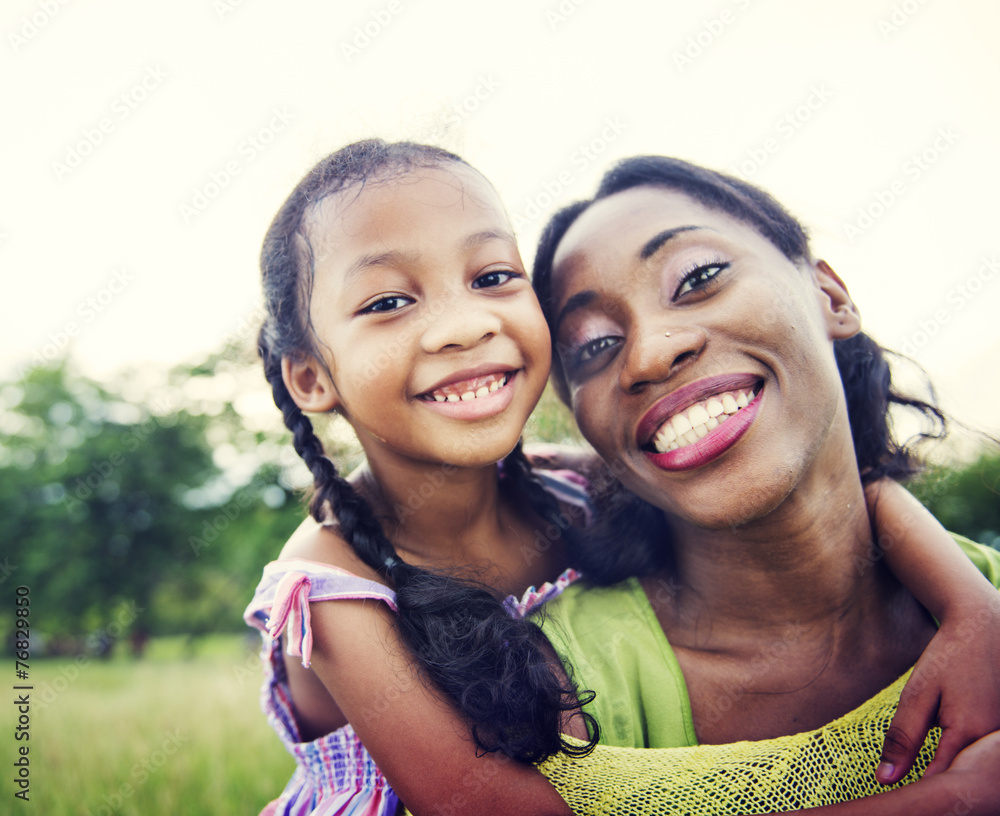 African Family Happiness Holiday Vacation Activity Concept