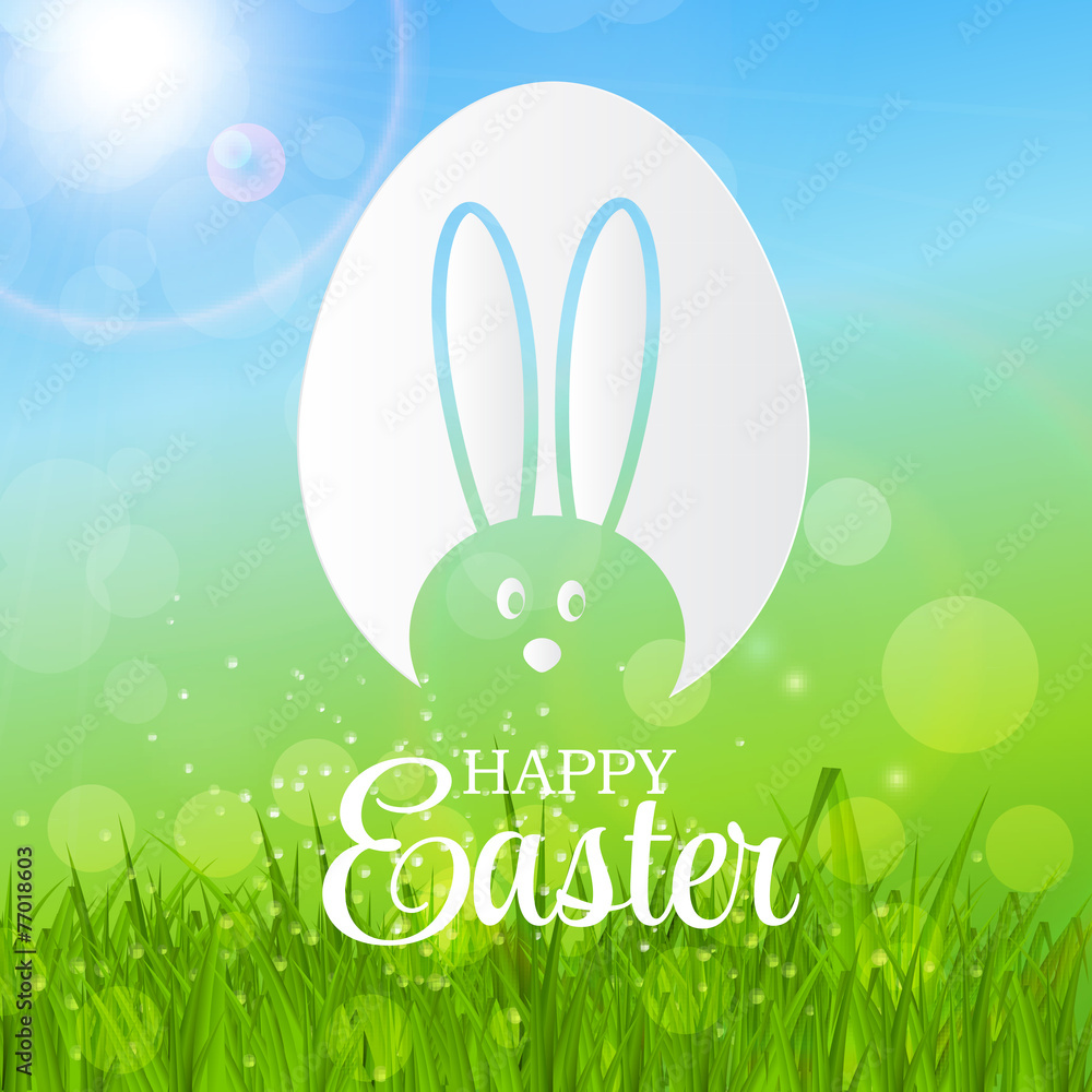 Happy Easter Background Vector Illustration