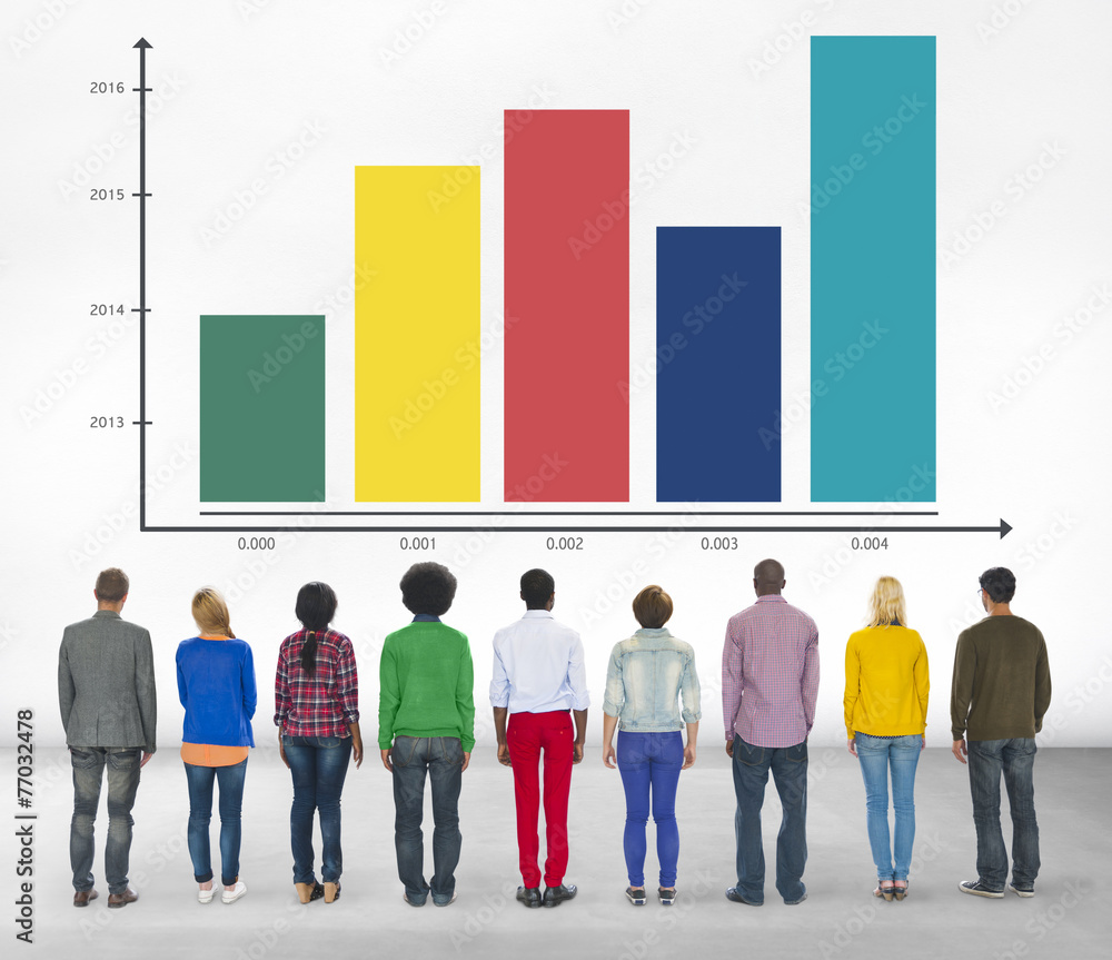 Bar Graph Growth Success Business Chart Concept