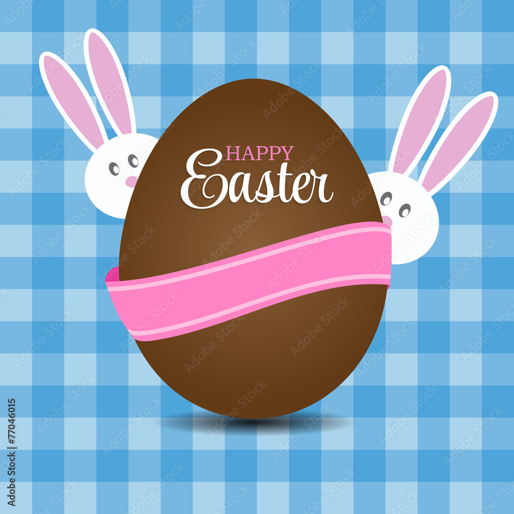 Happy Easter Background Vector Illustration