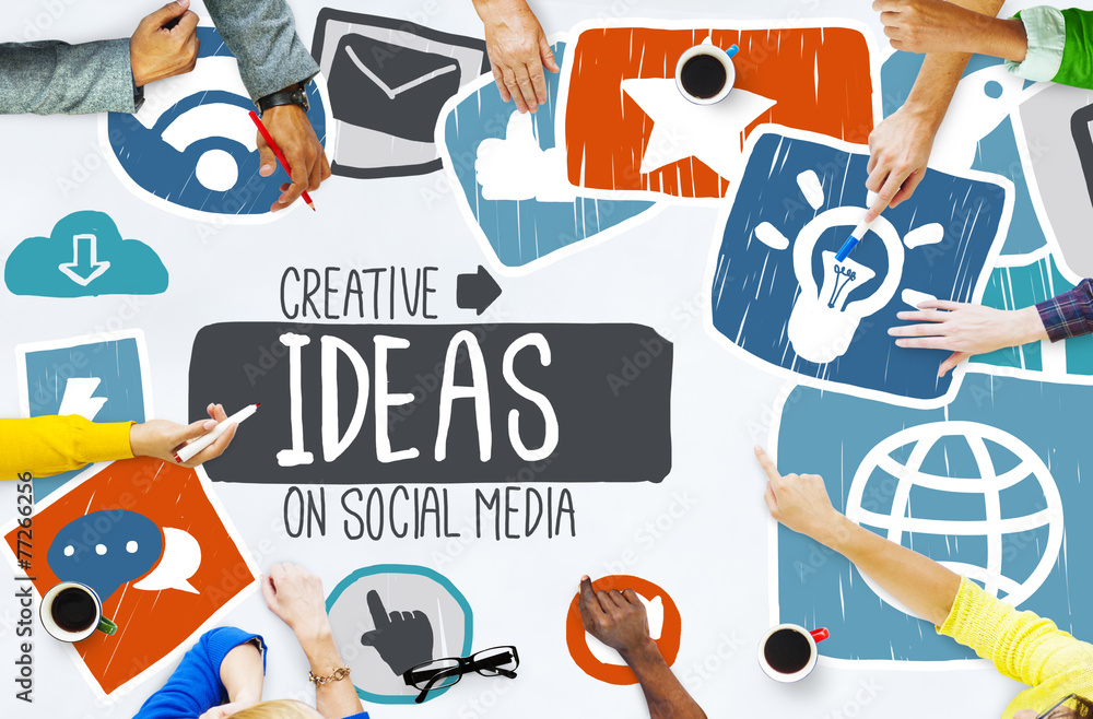 Ideas Creative Social Media Social Networking Vision Concept