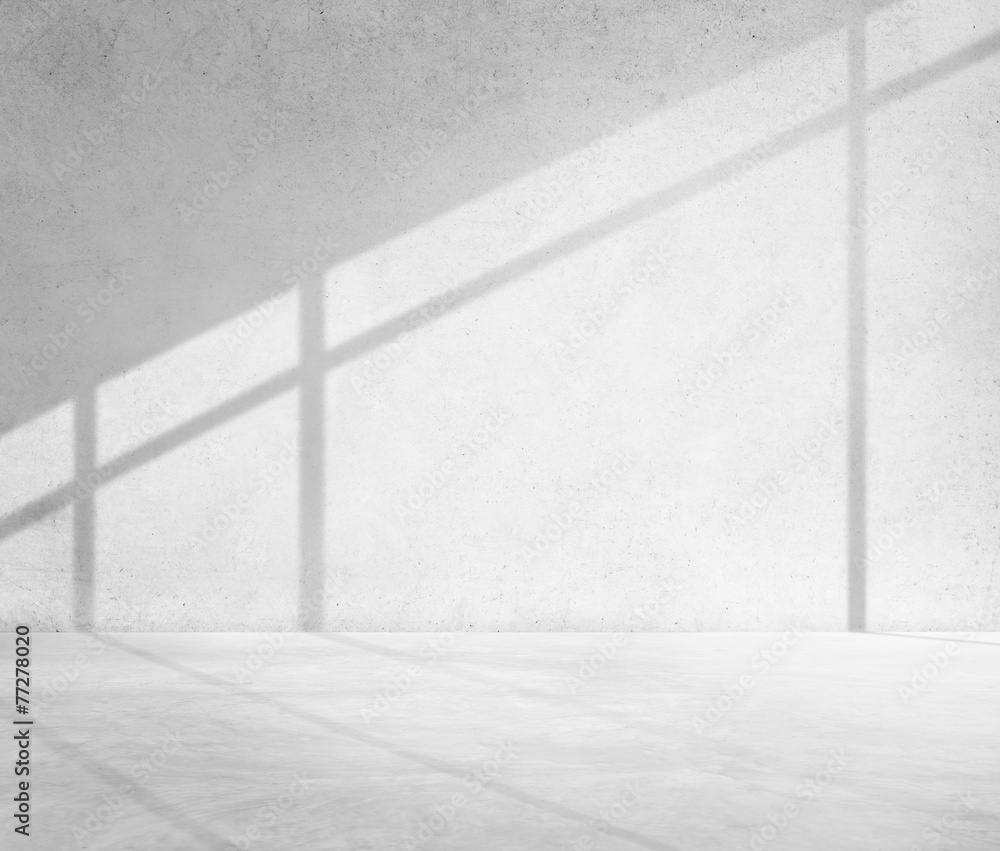 Concrete Room Corner Shadow Cement Wallpaper Concept