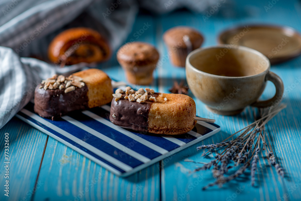 Sweets and tea